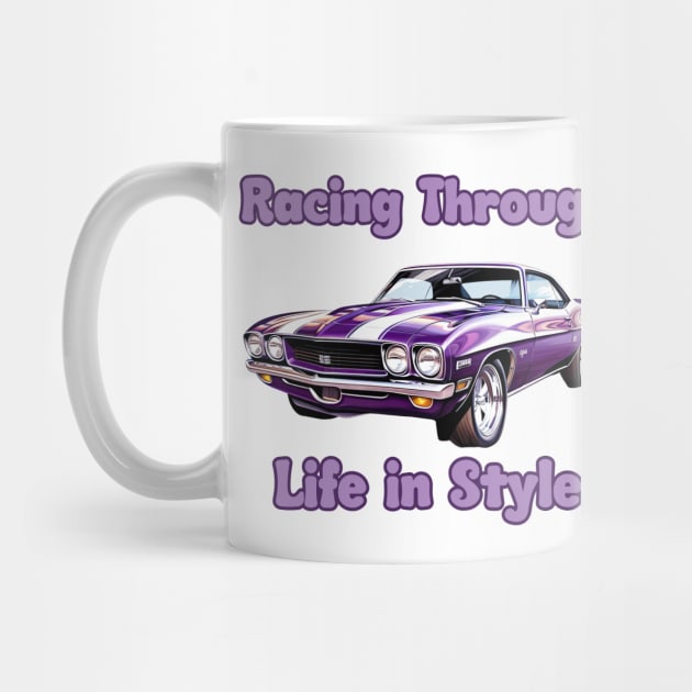 vintage car Racing Trough life in style by topclothesss